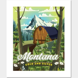 Montana "Gold and Silver" Posters and Art